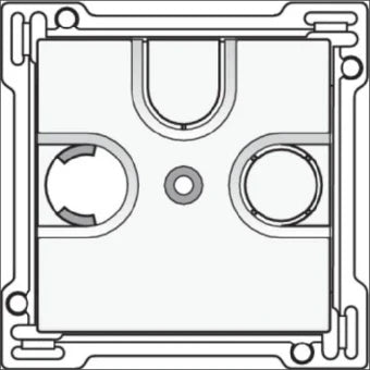 NIKO 111-69593 Bauteil / Zentralplatte Kommunikations-Schalterprogramm