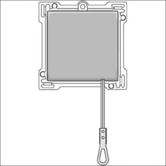 NIKO 121-63906 Bedienelement / Zentralplatte Schalterprogramm 45 mm