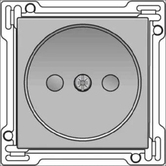NIKO 121-66501 Bedienelement / Zentralplatte Schalterprogramm 45 mm