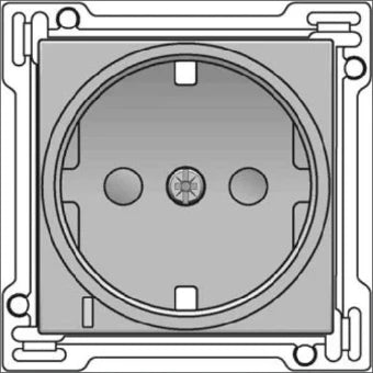 NIKO 121-66908 Bedienelement / Zentralplatte Schalterprogramm 45 mm