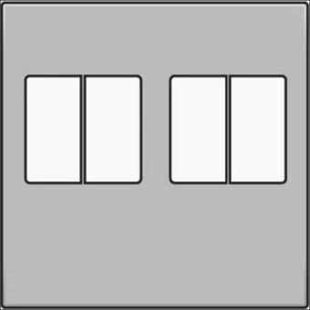 NIKO 121-69701 Bauteil / Zentralplatte Kommunikations-Schalterprogramm