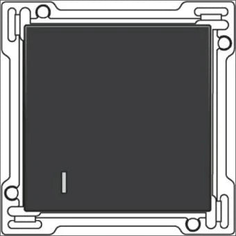 NIKO 122-61901 Bedienelement / Zentralplatte Schalterprogramm 45 mm
