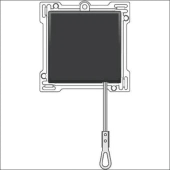 NIKO 122-63906 Bedienelement / Zentralplatte Schalterprogramm 45 mm