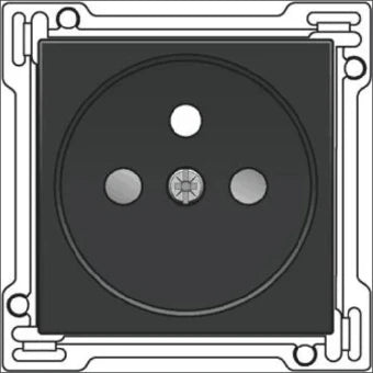 NIKO 122-66601 Bedienelement / Zentralplatte Schalterprogramm 45 mm
