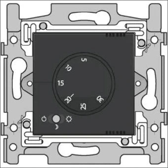 NIKO 122-88001 Ruimtethermostaat (huishoudelijk, niet industrieel) 85 mm