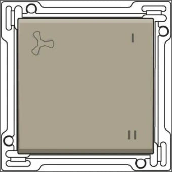 NIKO 123-61106 Bedienelement / Zentralplatte Schalterprogramm 45 mm