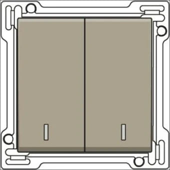 NIKO 123-61507 Bedienelement / Zentralplatte Schalterprogramm 45 mm