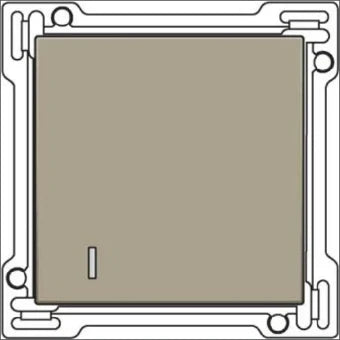 NIKO 123-61901 Bedienelement / Zentralplatte Schalterprogramm 45 mm