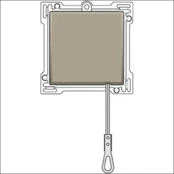 NIKO 123-63906 Bedienelement / Zentralplatte Schalterprogramm 45 mm