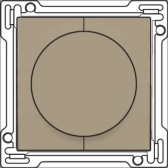 NIKO 123-65936 Bedienelement / Zentralplatte Schalterprogramm 45 mm