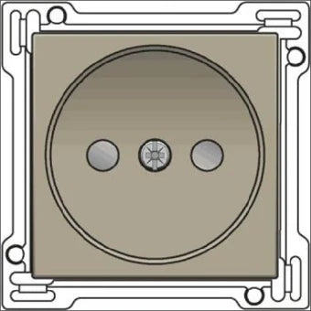 NIKO 123-66501 Bedienelement / Zentralplatte Schalterprogramm 45 mm