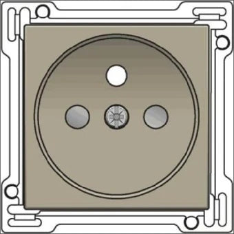 NIKO 123-66601 Bedienelement / Zentralplatte Schalterprogramm 45 mm