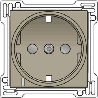 NIKO 123-66908 Bedienelement / Zentralplatte Schalterprogramm 45 mm
