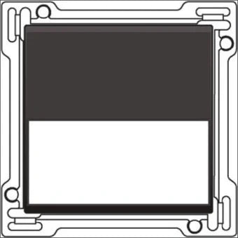 NIKO 124-60905 Bedienelement / Zentralplatte Schalterprogramm 45 mm