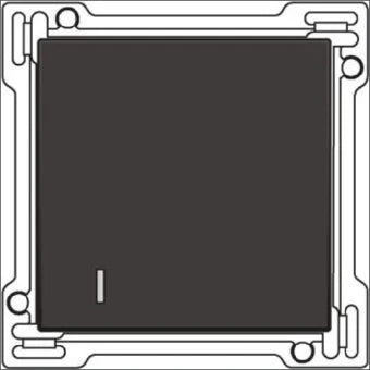 NIKO 124-61901 Bedienelement / Zentralplatte Schalterprogramm 45 mm