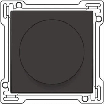 NIKO 124-65938 Bedienelement / Zentralplatte Schalterprogramm 45 mm