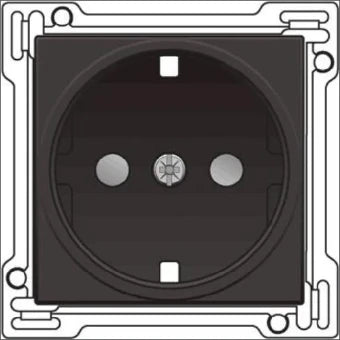 NIKO 124-66901 Bedienelement / Zentralplatte Schalterprogramm 45 mm