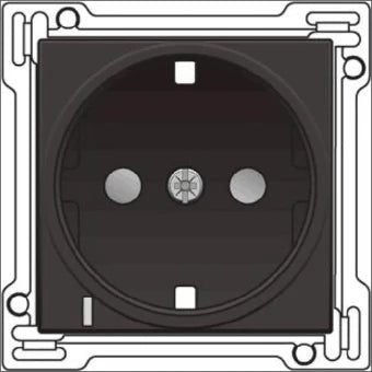 NIKO 124-66908 Bedienelement / Zentralplatte Schalterprogramm 45 mm