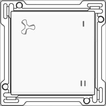 NIKO 154-61106 Bedienelement / Zentralplatte Schalterprogramm 45 mm