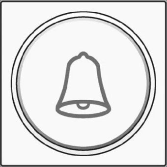 NIKO 154-64007 Bedienelement / Zentralplatte Schalterprogramm 45 mm