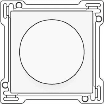 NIKO 154-65926 Bedienelement / Zentralplatte Schalterprogramm 45 mm