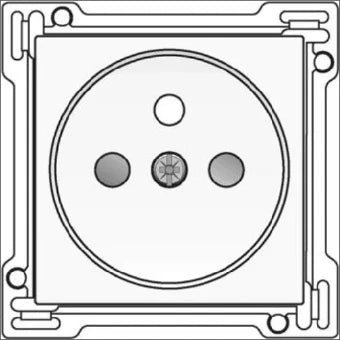 NIKO 154-66601 Bedienelement / Zentralplatte Schalterprogramm 45 mm