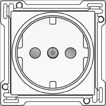 NIKO 154-66901 Bedienelement / Zentralplatte Schalterprogramm 45 mm