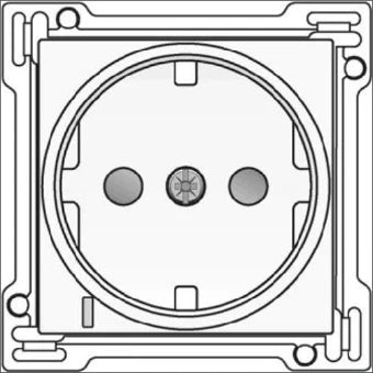 NIKO 154-66908 Bedienelement / Zentralplatte Schalterprogramm 45 mm