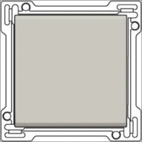NIKO 157-31002 Bedienelement / Zentralplatte Schalterprogramm 45 mm