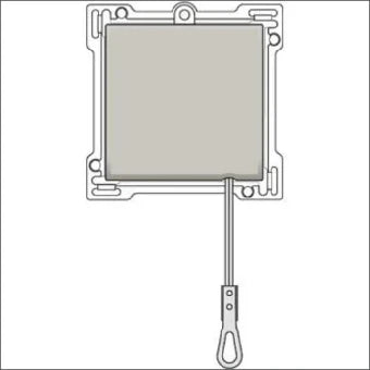 NIKO 157-63906 Bedienelement / Zentralplatte Schalterprogramm 45 mm