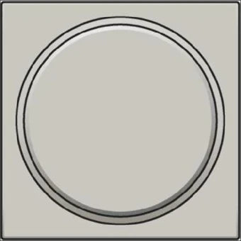 NIKO 157-64006 Bedienelement / Zentralplatte Schalterprogramm 45 mm