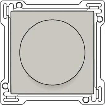 NIKO 157-65937 Bedienelement / Zentralplatte Schalterprogramm 45 mm