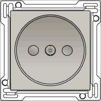 NIKO 157-66501 Bedienelement / Zentralplatte Schalterprogramm 45 mm