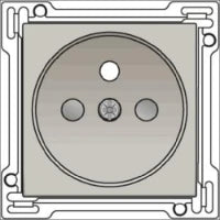 NIKO 157-61507 Bedienelement / Zentralplatte Schalterprogramm 45 mm