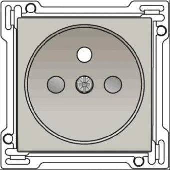 NIKO 157-66601 Bedienelement / Zentralplatte Schalterprogramm 45 mm