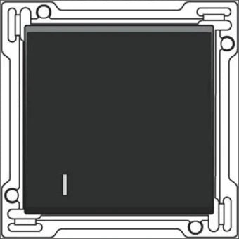 NIKO 161-60005 Bedienelement / Zentralplatte Schalterprogramm 45 mm