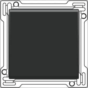 NIKO 161-61105 Bedienelement / Zentralplatte Schalterprogramm 45 mm