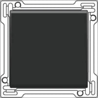 NIKO 161-76001 Bedienelement / Zentralplatte Schalterprogramm 45 mm