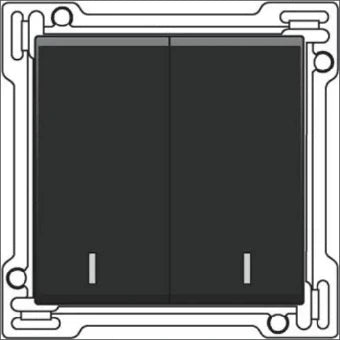 NIKO 161-61507 Bedienelement / Zentralplatte Schalterprogramm 45 mm