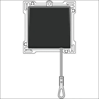 NIKO 161-63606 Bedienelement / Zentralplatte Schalterprogramm 45 mm
