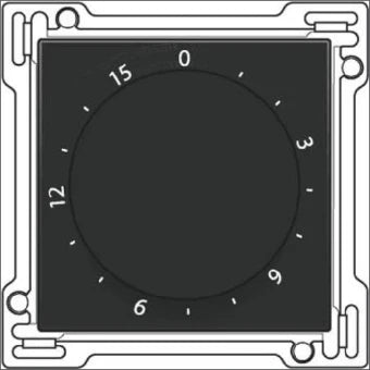 NIKO 161-64806 Bedienelement / Zentralplatte Schalterprogramm 45 mm