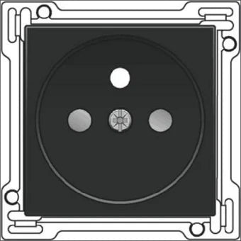 NIKO 161-66601 Bedienelement / Zentralplatte Schalterprogramm 45 mm
