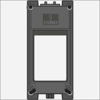 NIKO 170-65201 Bauteil / Zentralplatte Kommunikations-Schalterprogramm