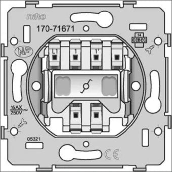 NIKO 170-71671 Installationsschalter
