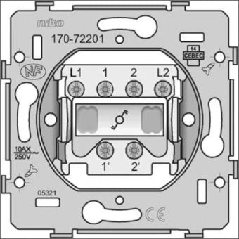 NIKO 170-72201 Installationsschalter