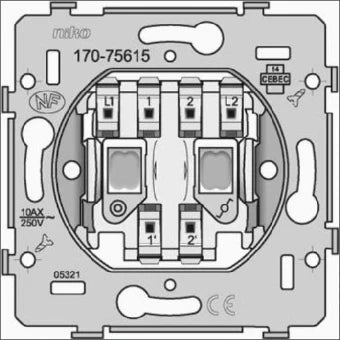 NIKO 170-75615 Installationsschalter