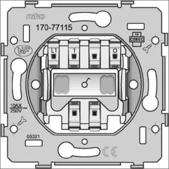 NIKO 170-77115 Installationsschalter