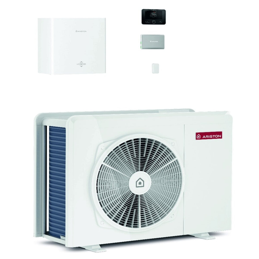 Ariston Nimbus M Hybrid Universal Net – Luft-Wasser-Wärmepumpe, 3,5 kW, R32, A++, Wechselstrom, WLAN