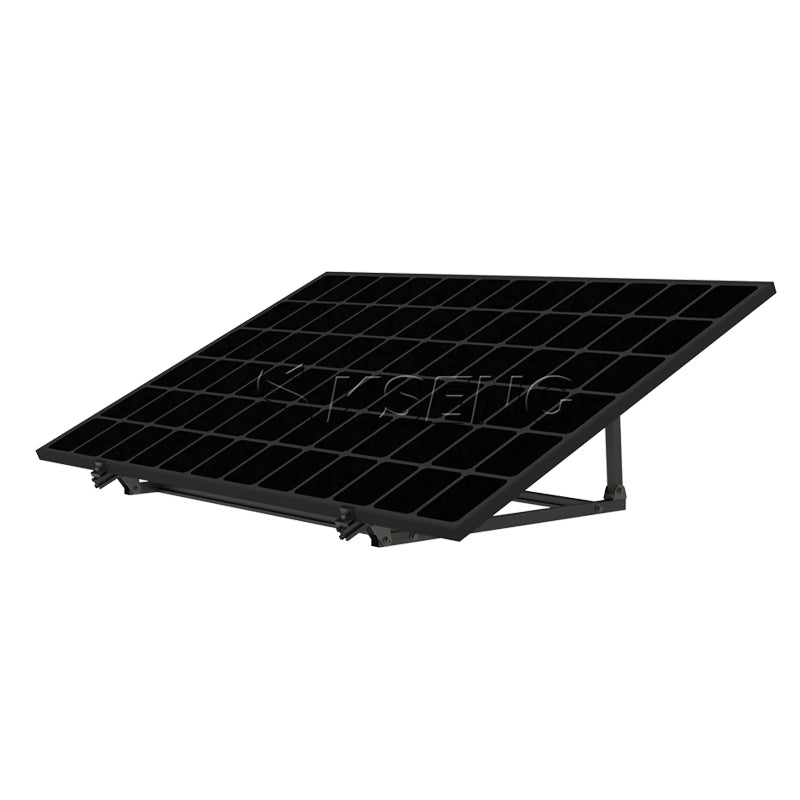 KSENG Verstellbare Solar-Universal-Montagehalterung (Schwarz Eloxiert)
