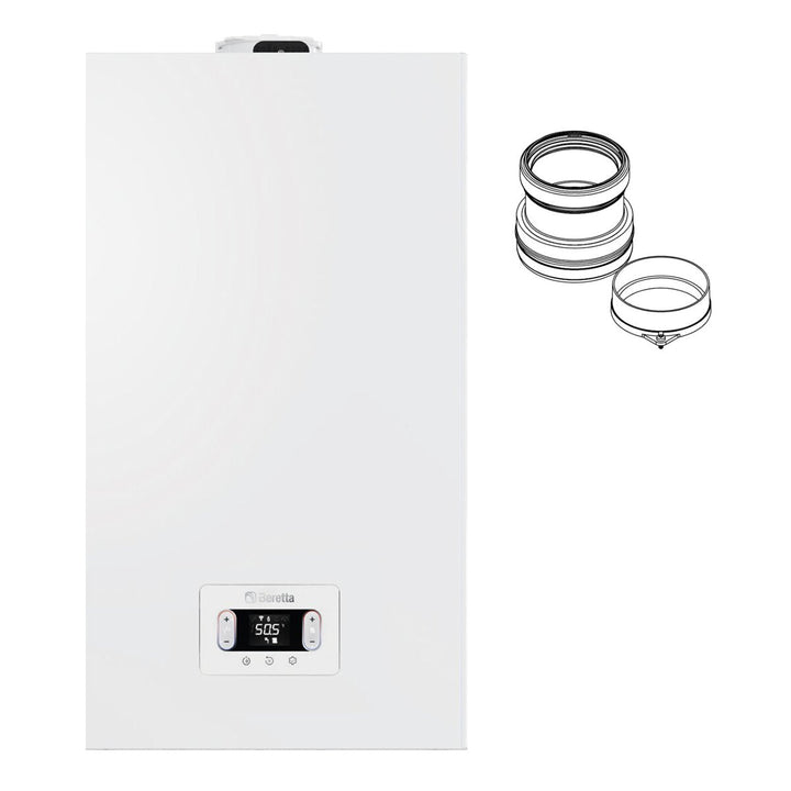 Beretta CIAO X 25C – Gas-Brennwertkessel, 19 kW, Flüssiggas, inkl. Abgasset getrennt